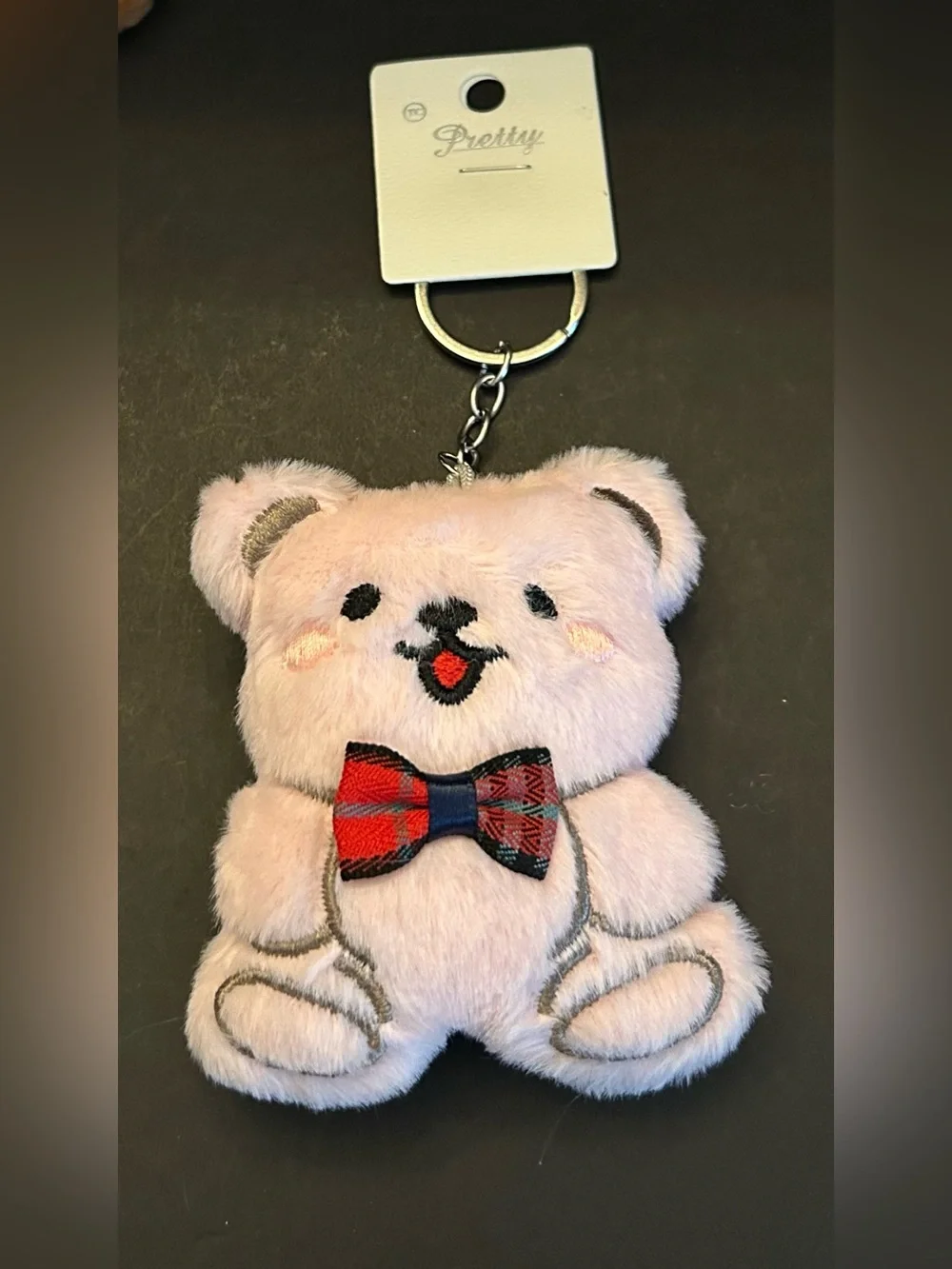 Plush & Soft Teddy Bear 🧸 Bag Charm Backpack Charm Keychain Choice of 4-Colors